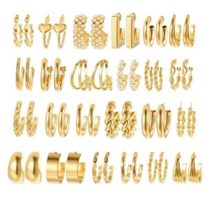 gold ear studs for women