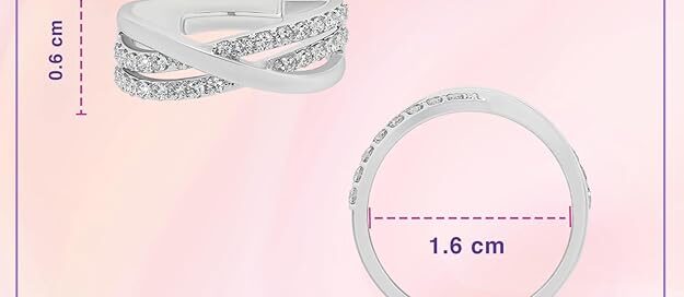 Silver rings for ladies