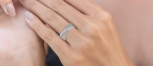 Silver rings for ladies